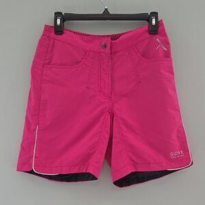 Gore Bike Wear Pink Athletic Shorts with Moisture-Wicking Fabric Women's Medium